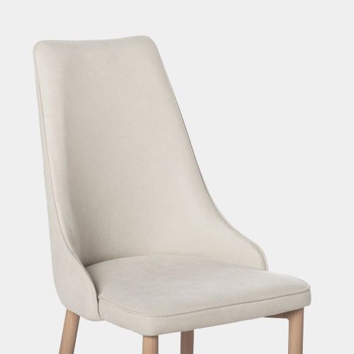 Chaise De Salle à Manger En Tissu Beige 45x95cm