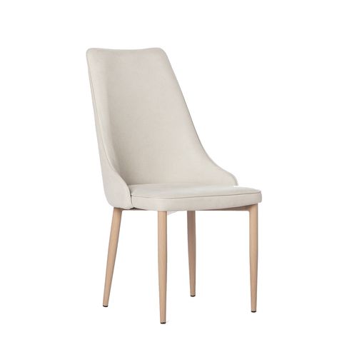 Chaise De Salle à Manger En Tissu Beige 45x95cm