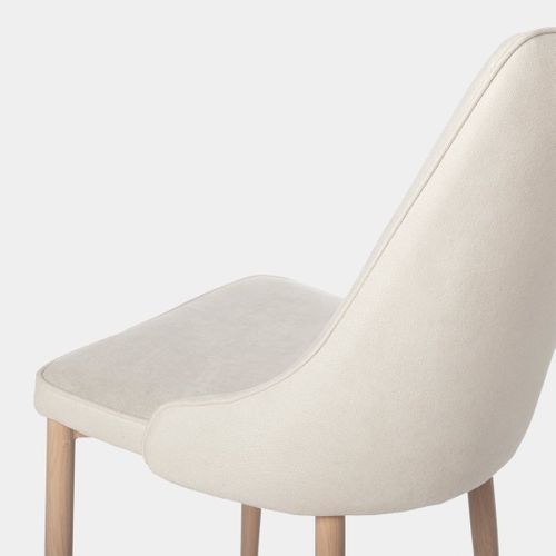 Chaise De Salle à Manger En Tissu Beige 45x95cm