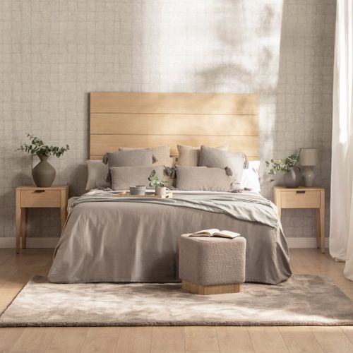 Table De Chevet 1 Tiroir En Bois Naturel 45x60cm