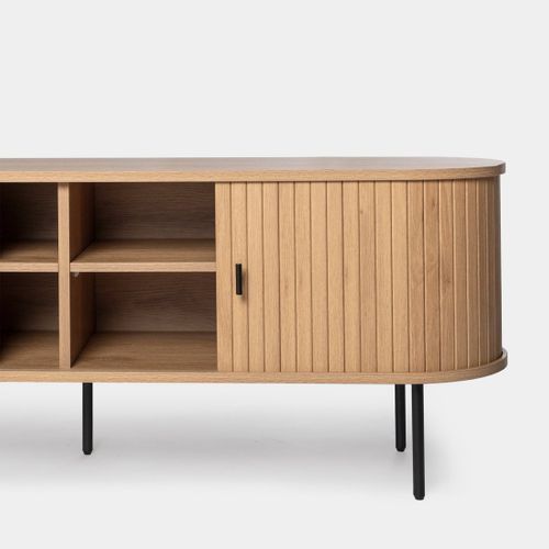 Meuble TV En Bois Naturel 150x55cm