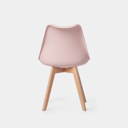 Chaise De Cuisine En Plastique Rose 48x82cm