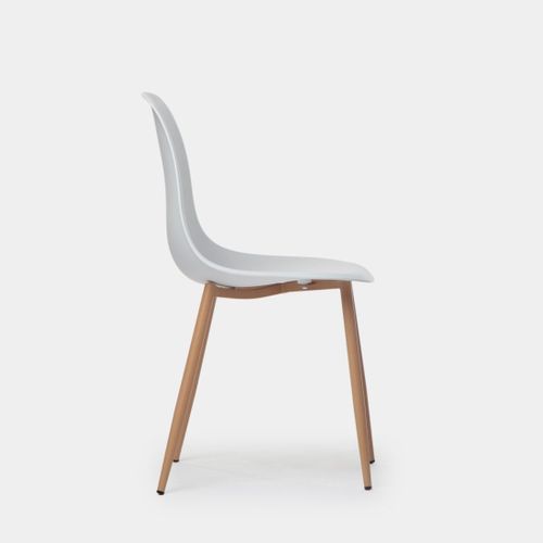 Chaise D'extérieur En Plastique Blanc 45x80cm