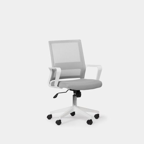 Chaise De Bureau En Plastique Gris 60x95cm