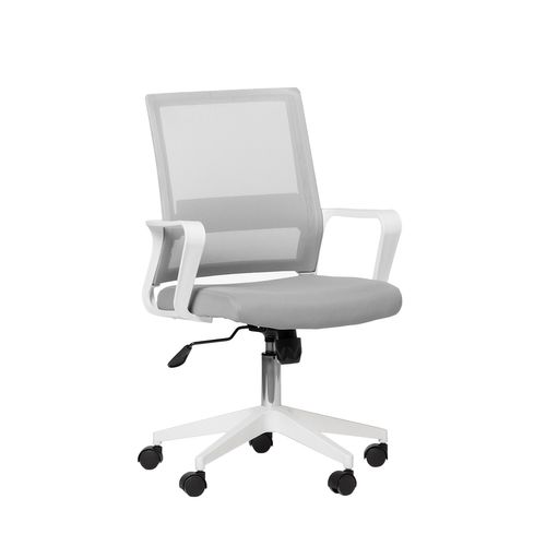 Chaise De Bureau En Plastique Gris 60x95cm