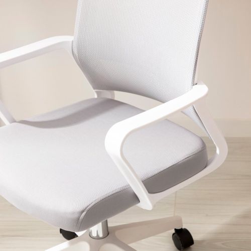 Chaise De Bureau En Plastique Gris 60x95cm