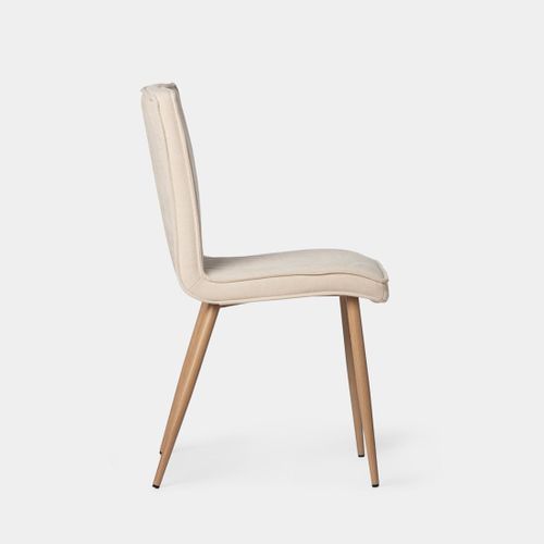 Chaise De Salle à Manger En Tissu Beige 44x86cm