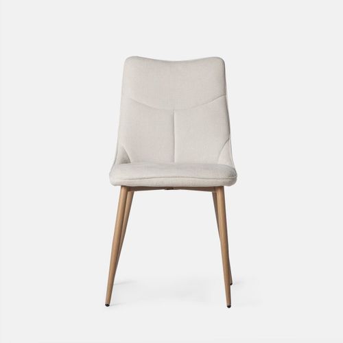 Chaise De Salle à Manger En Tissu Beige 46x85cm