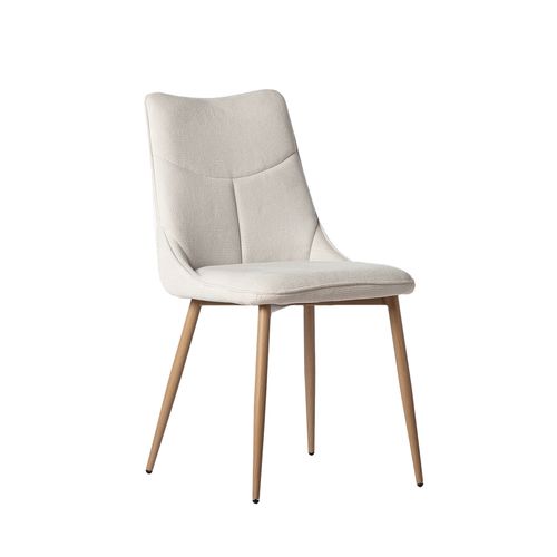 Chaise De Salle à Manger En Tissu Beige 46x85cm