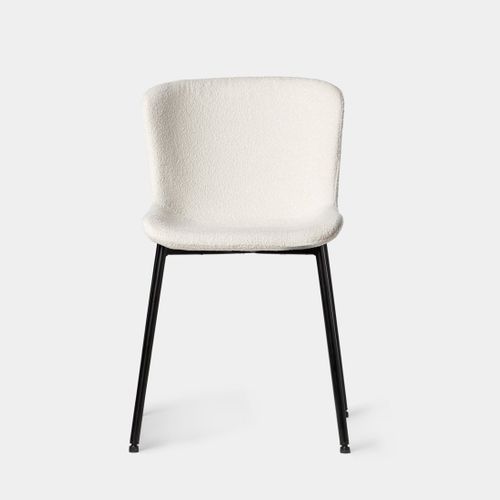 Chaise De Salle à Manger En Bouclé Beige 50x80cm