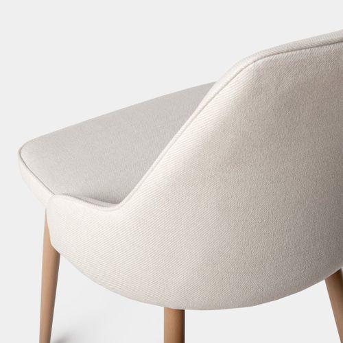 Chaise De Salle à Manger En Tissu Beige 52x87cm