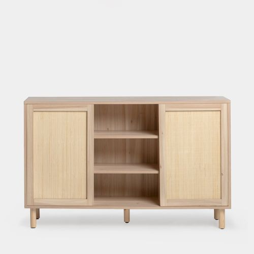 Buffet Bas En Bois Naturel 120x76cm