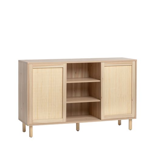 Buffet Bas En Bois Naturel 120x76cm