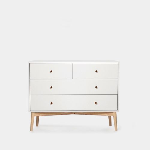 Commode En Laqué Blanc 100x76cm