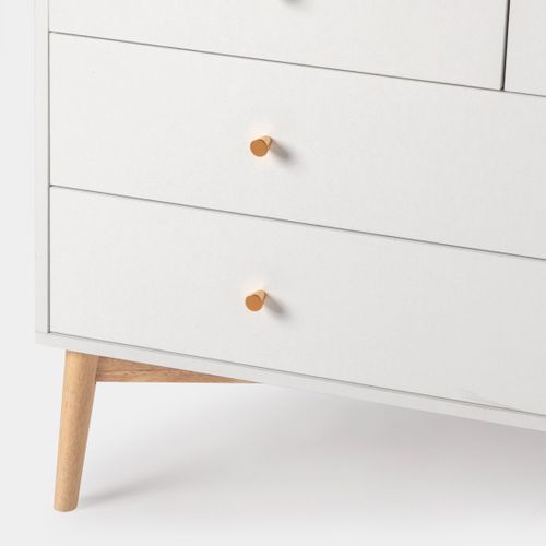 Commode En Laqué Blanc 100x76cm