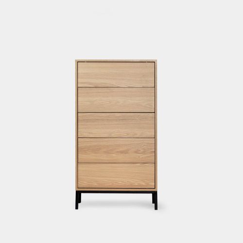 Chiffonnier En Bois Naturel 60x110cm