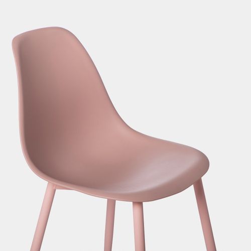 Chaise De Salle à Manger En Plastique Rose 45x80cm