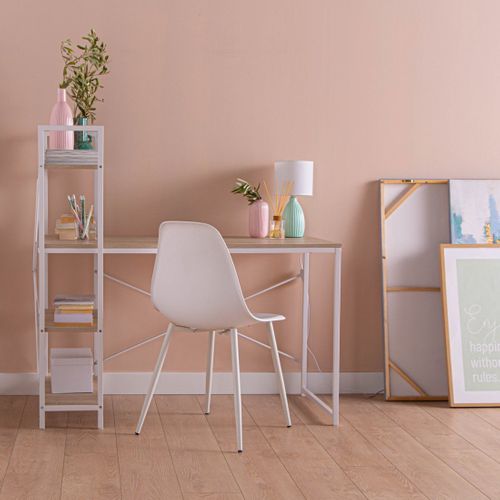 Chaise De Salle à Manger En Plastique Blanc 45x80cm