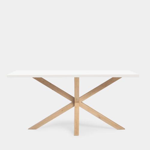 Table Fixe En Bois Blanc 160x76cm
