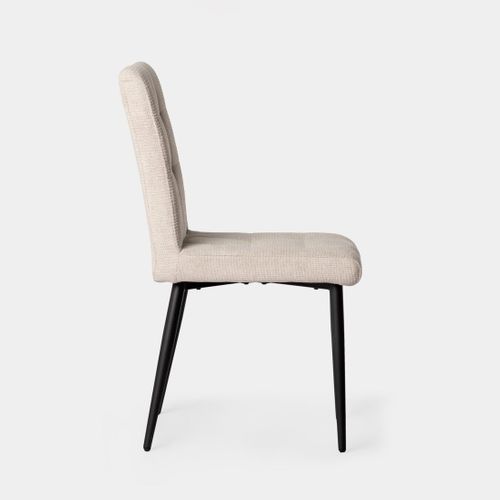 Chaise De Salle à Manger En Tissu Beige 44x92cm