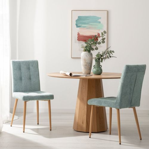 Chaise De Salle à Manger En Tissu Menthe 44x92cm