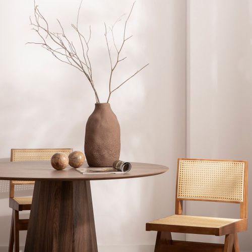 Table Fixe En Bois Noyer 120x76cm