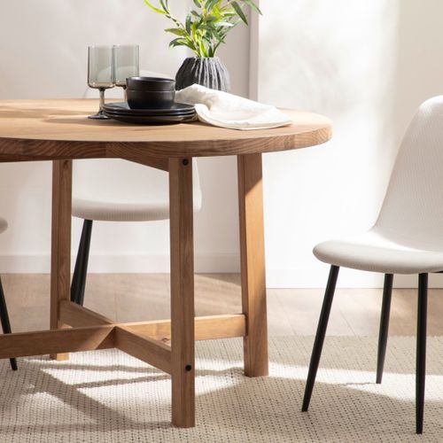 Table Fixe En Bois Naturel 120x78cm