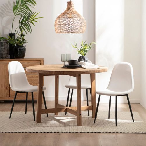 Table Fixe En Bois Naturel 120x78cm