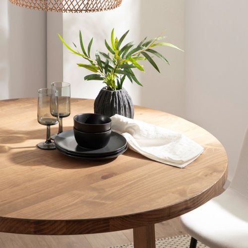 Table Fixe En Bois Naturel 120x78cm