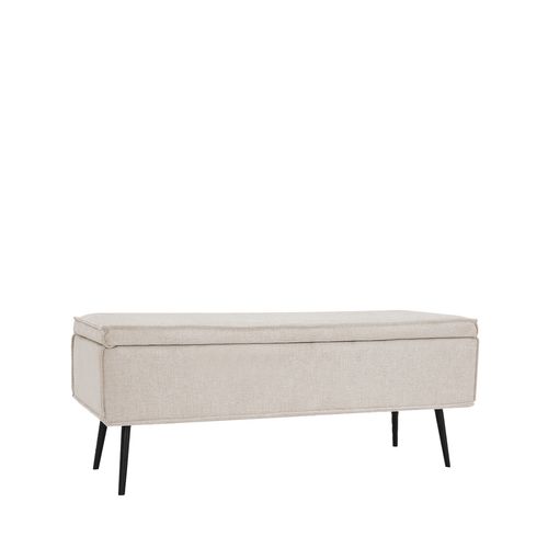 Banc En Tissu Beige 109x43cm