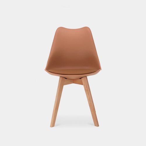 Chaise De Cuisine En Plastique Terracotta 48x82cm