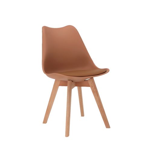 Chaise De Cuisine En Plastique Terracotta 48x82cm