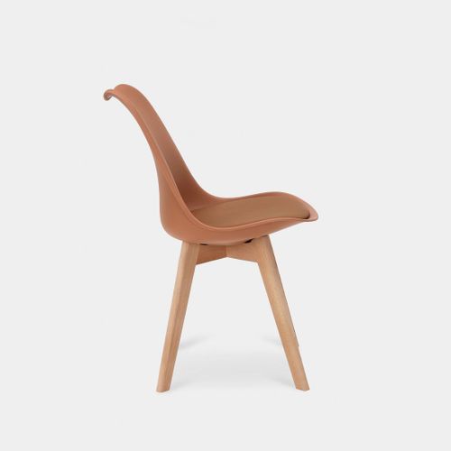 Chaise De Cuisine En Plastique Terracotta 48x82cm