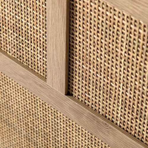 Buffet Bas En Rotin Naturel 150x80cm
