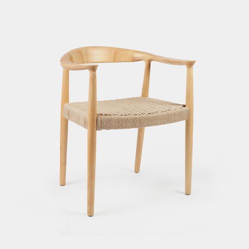 Chaise De Salle à Manger En Bois Naturel 65x74cm