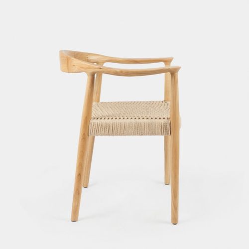 Chaise De Salle à Manger En Bois Naturel 65x74cm