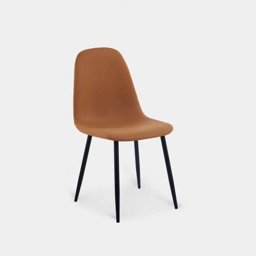 Chaise De Salle à Manger En Simili Terracotta 44x84cm