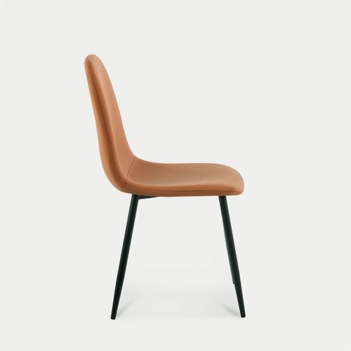 Chaise De Salle à Manger En Simili Terracotta 44x84cm