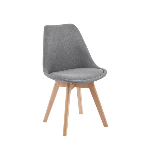 Chaise De Salle à Manger En Tissu Gris 49x82cm