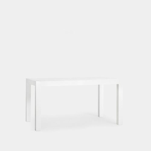 Table Extensible En Laqué Blanc 150x77cm