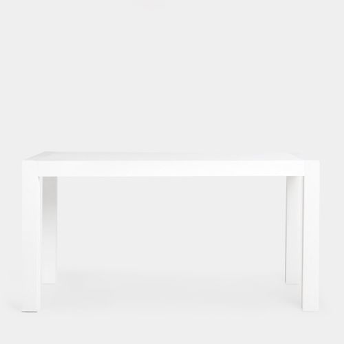 Table Extensible En Laqué Blanc 150x77cm