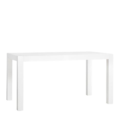 Table Extensible En Laqué Blanc 150x77cm