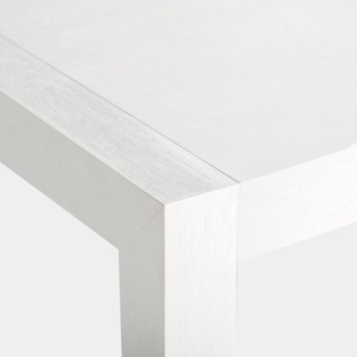 Table Extensible En Laqué Blanc 150x77cm