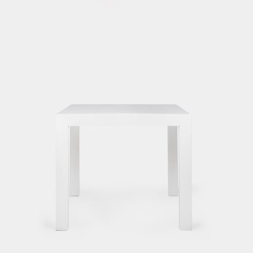 Table Extensible En Laqué Blanc 150x77cm
