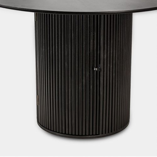 Table Fixe En Bois Noir 120x75cm