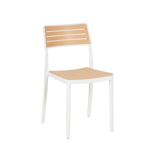Chaise D'extérieur En Plastique Blanco-natural 41x81cm