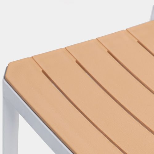 Chaise D'extérieur En Plastique Blanco-natural 41x81cm