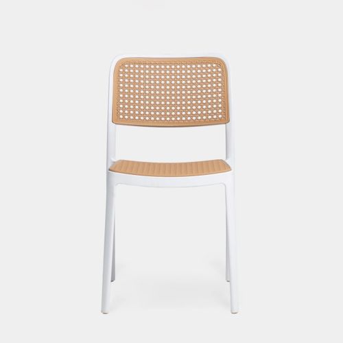 Chaise D'extérieur En Plastique Blanco-natural 44x81cm