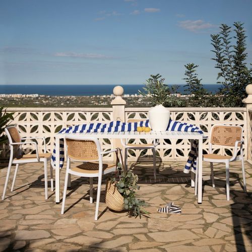 Chaise D'extérieur En Plastique Blanco-natural 57x81cm