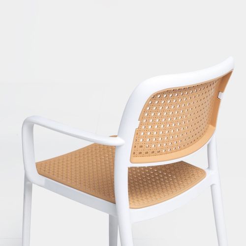 Chaise D'extérieur En Plastique Blanco-natural 57x81cm